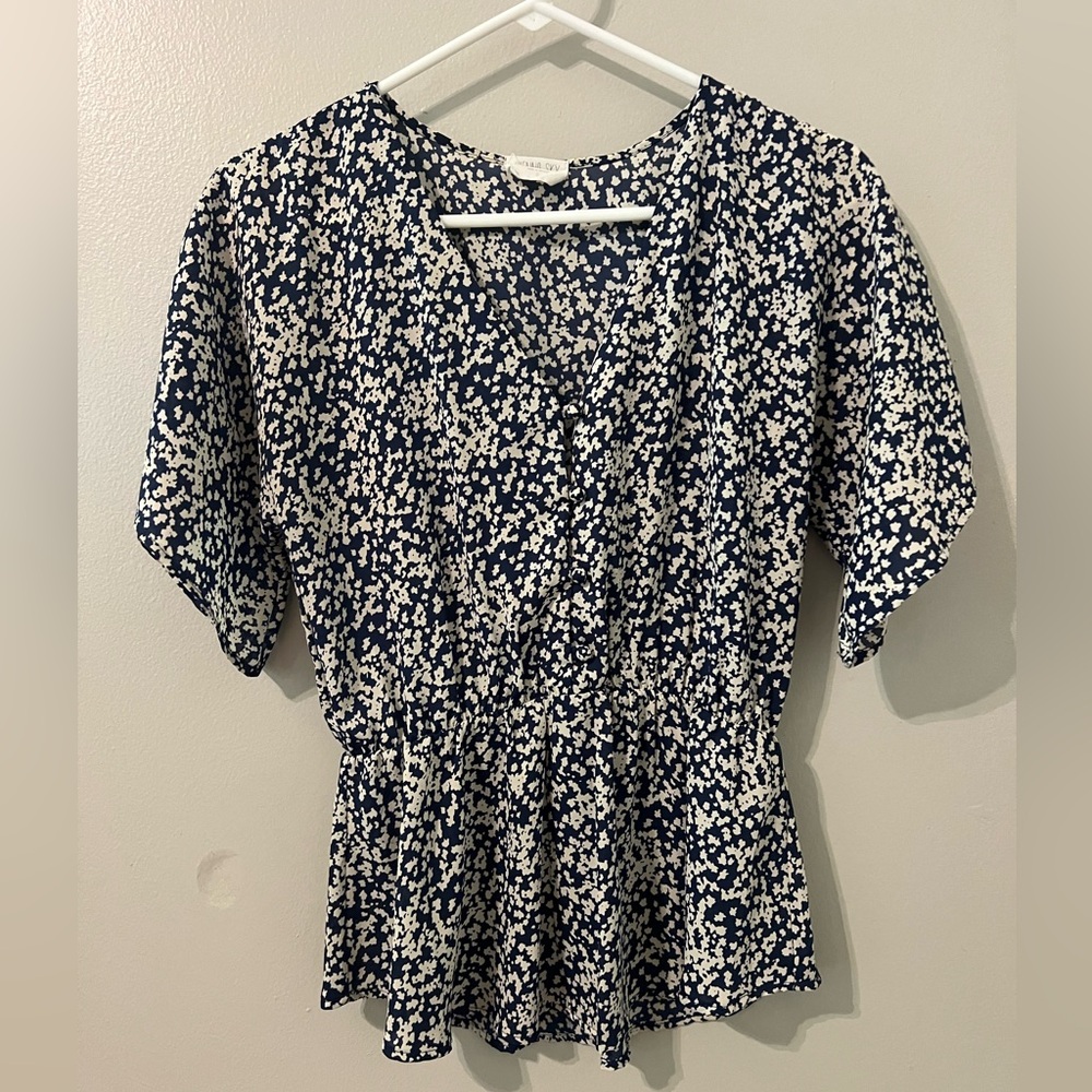 Floral Print Women's Blouse